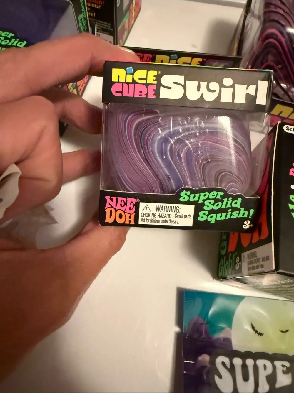 Schylling Needoh Swirl Squish Toy - Purple